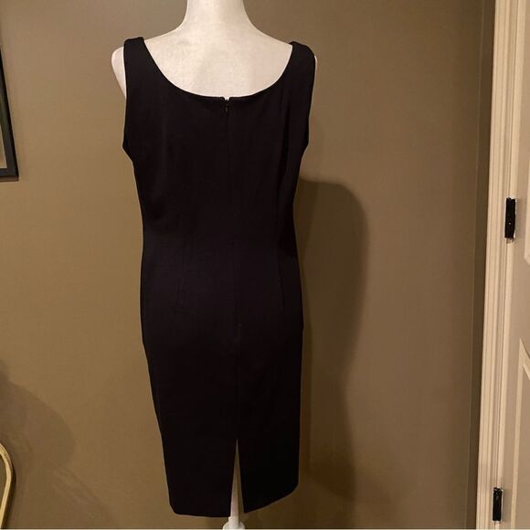 Jessica Howard Black Fitted Dress Size 12 Petite Sleeveless - Picture 3 of 10